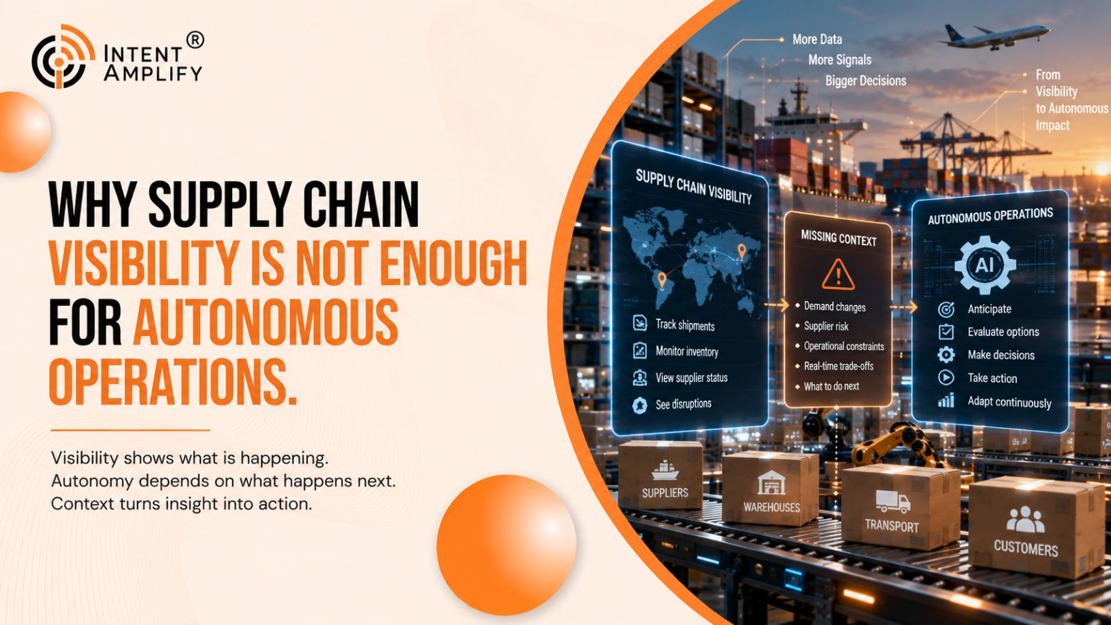 Why Supply Chain Visibility Is Not Enough for Autonomous Operations