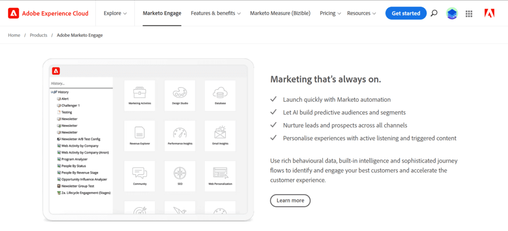 Marketing automation software